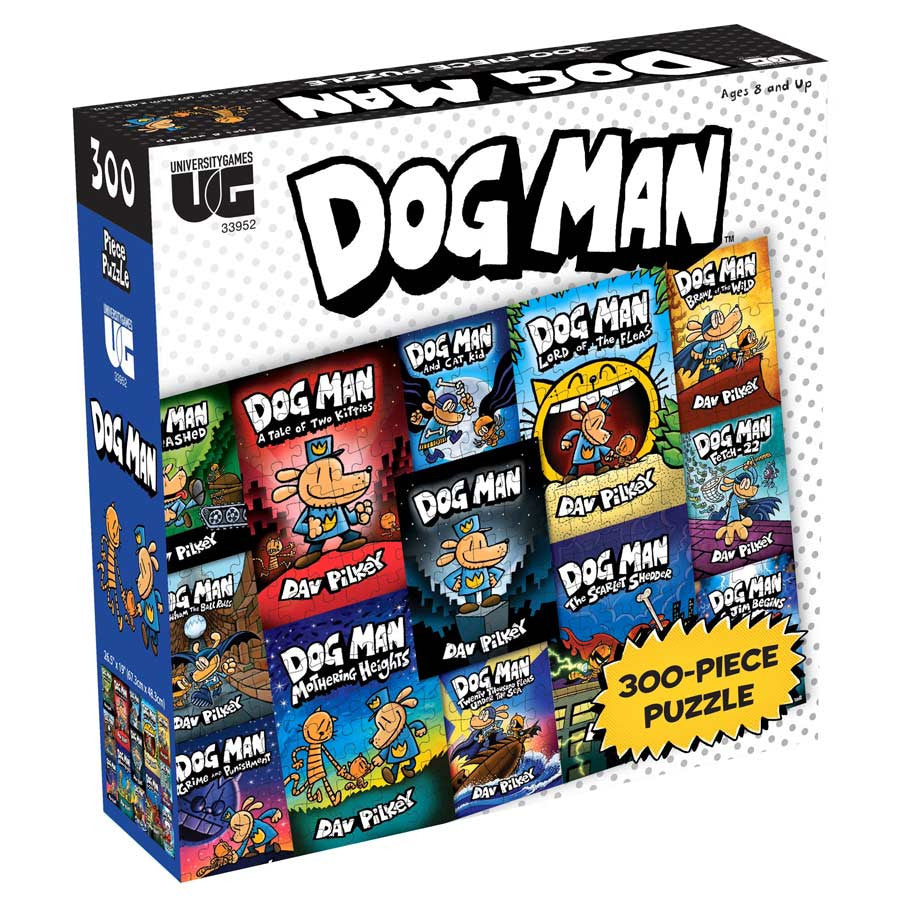 Puzzle: Dog Man Book Cover 300 Piece