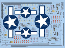 1/72 B17G Blue Outlined Stars & Bars Stenciling National Insignia Cockpit Instrumentation & Walkways etc