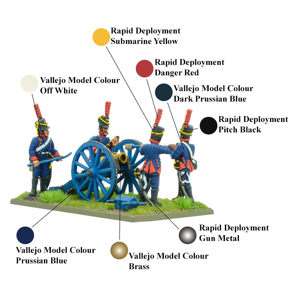 Black Powder: Napoleonic Spanish Horse Artillery with Howitzer By Warlord Games