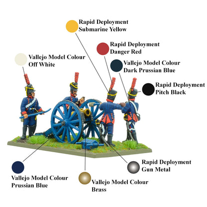 Black Powder: Napoleonic Spanish Horse Artillery with Howitzer By Warlord Games