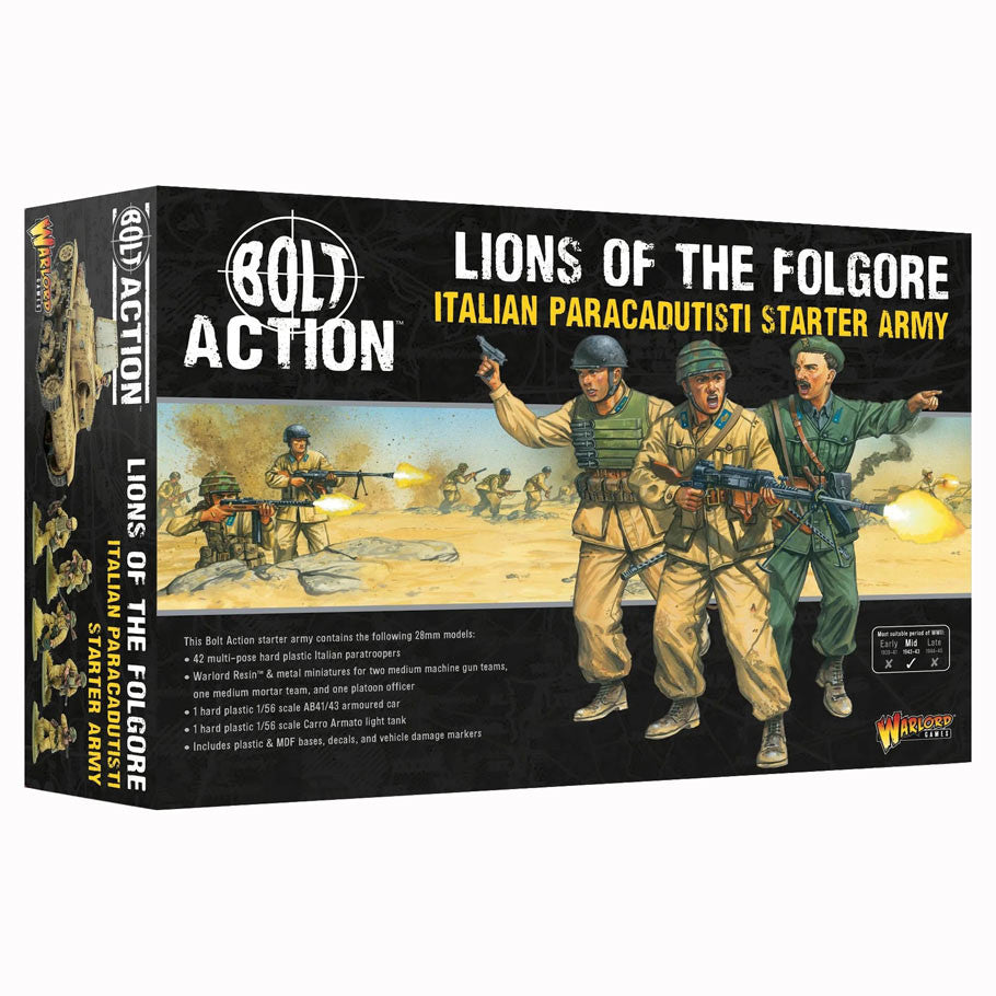 Bolt Action: Lions of the Folgore: Italian Paracadutisti Starter Army