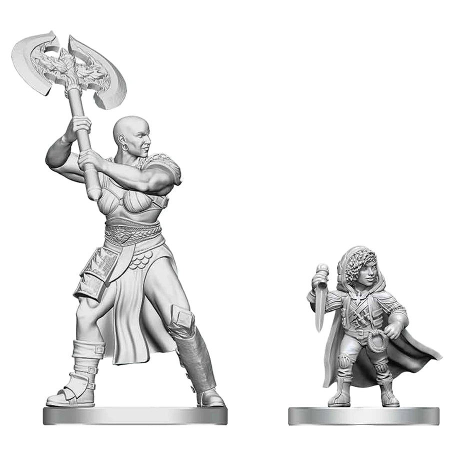 D&D: Nolzur's Marvelous Miniatures: Goliath Barbarian & Halfling Rogue