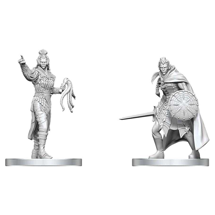 D&D: Nolzur's Marvelous Miniatures: Drow Elite Warrior & Drow Priestess of Lolth
