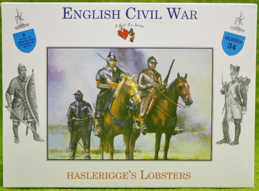 1/32 English Civil War: Haslerigges Lobsters Cavalry (4 Mtd)