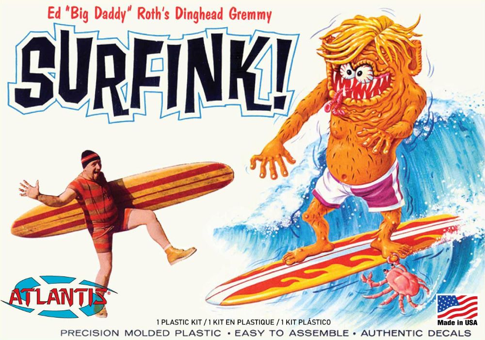 Ed Big Daddy Roth Dinghead Gremmy Surfink 7 Tall (Formerly Revell)