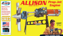 1/10 Allison 501-D13 Prop-Jet Engine w/Moving Parts & Stand (Formerly Revell)