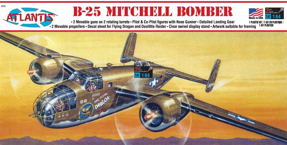 1/64 B25 Mitchell Flying Dragon Bomber (Formerly Revell)