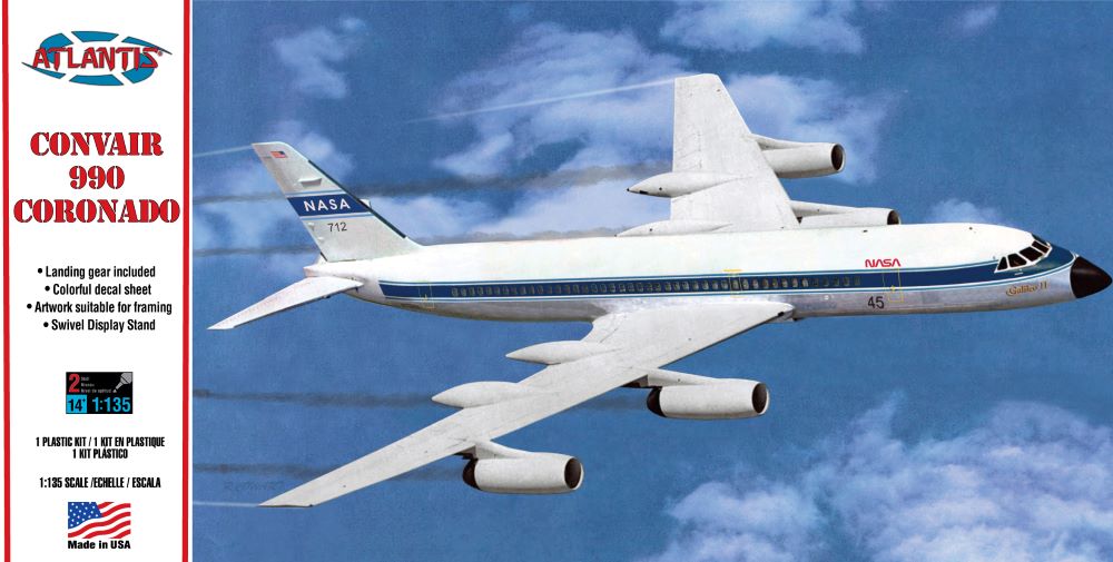 1/135 Convair 990 Coronado Jet Airliner (Formerly Revell)
