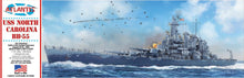 1/500 USS North Carolina BB55 WWII Battleship Battle of the Eastern Solomons (Formerly Renwal)