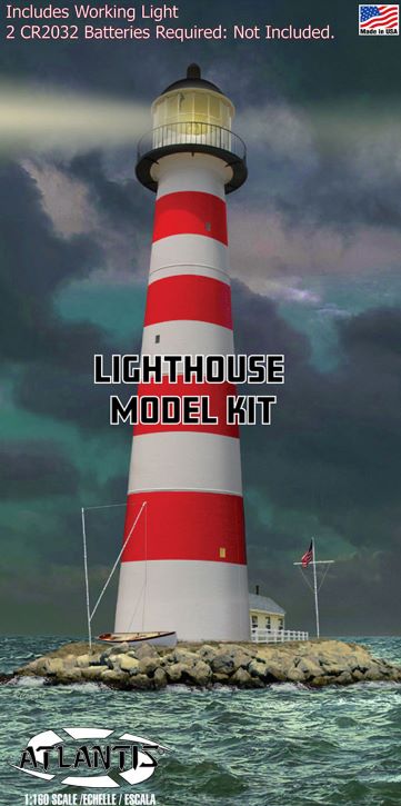1/160 Lighthouse w/Light & Diorama Base (Formerly Lindberg)
