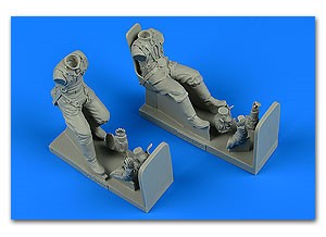1/32 WWII Soviet IL2m3 Pilot & Gunner w/Seats