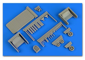 1/32 US 2-Ton Wood Deck Trailer (Caster Steer)