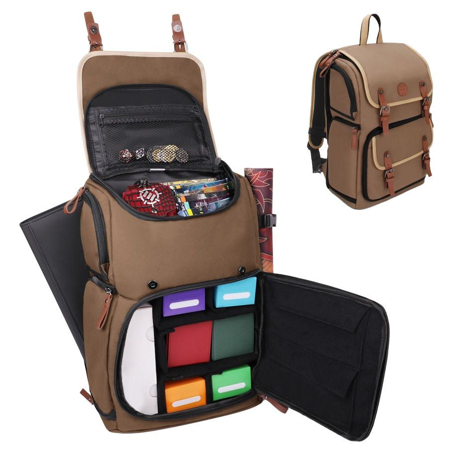 Enhance: Designer Edition Trading Card Storage Backpack Tan