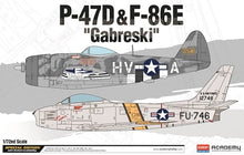 1/72 P47D & F84E Gabreski USAAF Fighter (2 Kits)