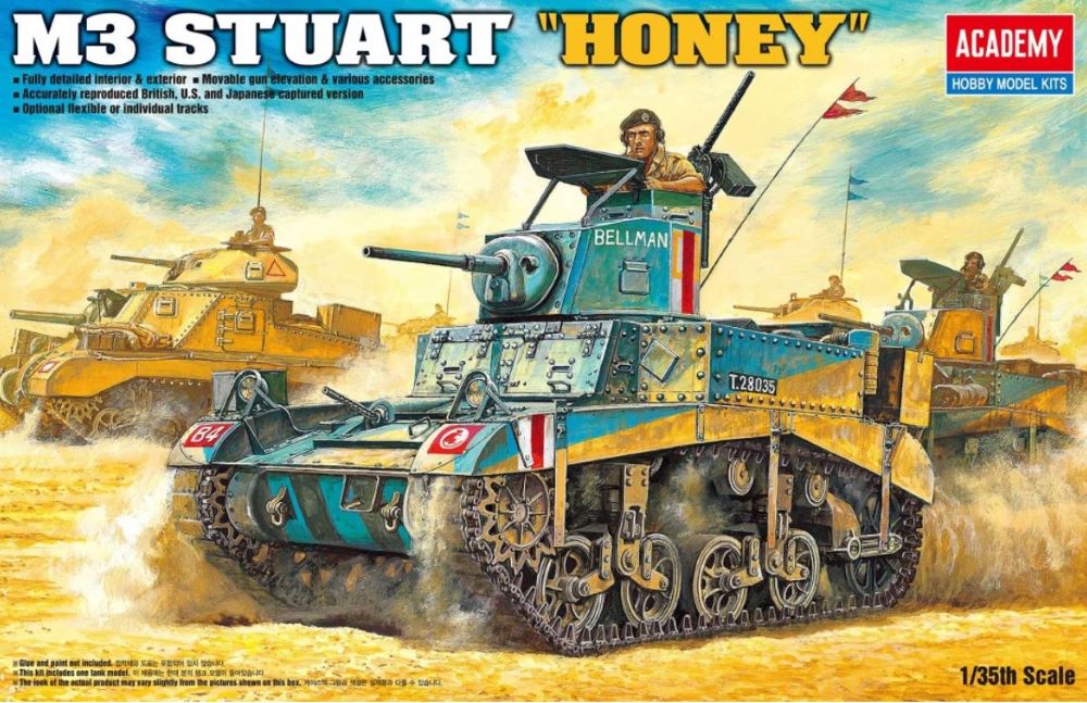 1/35 M3 Stuart Honey British Tank