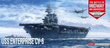1/700 USS Enterprise CV6 Aircraft Carrier Battle of Midway