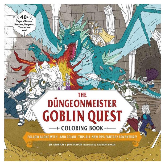 The Dungeonmeister Goblin Quest Coloring Book - Cats In Hat Inc.