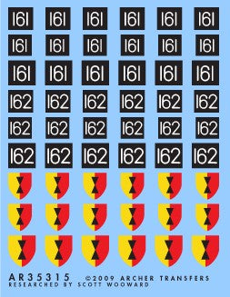 1/35 British 25th Div. AoS & Formation Signs
