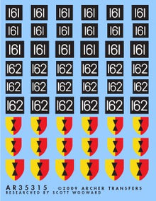 1/35 British 25th Div. AoS & Formation Signs