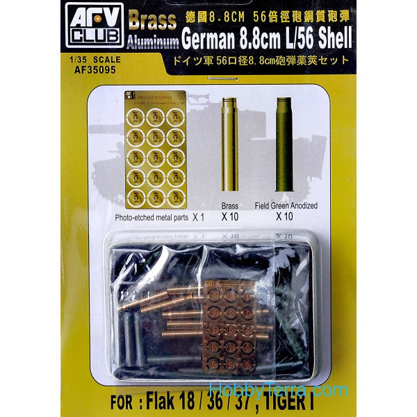 1/35 German 8.8mm L/56 Ammo Shell for Flak 18/36/37 Tiger I
