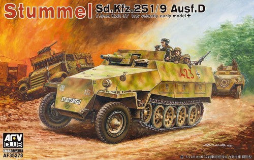 1/35 German Stummel SdKfz 251/9 Ausf D 7.5cm KwK 37 Low Velocity Early Halftrack