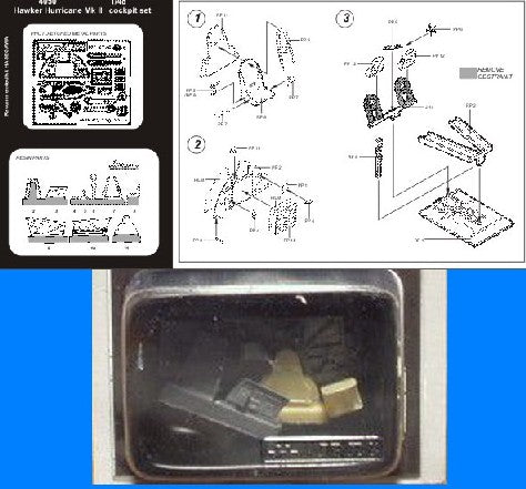 1/48 Hurricane Mk II Cockpit Set For HSG
