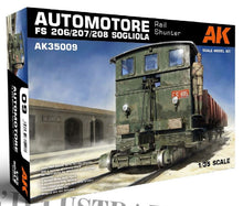 1/35 Automotore FS 206/207/208 Sogliola Rail Shunter Locomotive w/Track Section & Figure (Plastic Kit)