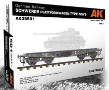 1/35 German Railway Schwerer Plattformwagen Type SSYS Flat Car w/Track Section (Plastic Kit)