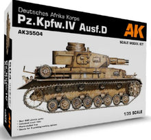 1/35 PzKpfw IV Ausf D DAK Tank (Plastic Kit)