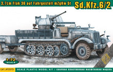 1/72 SdKfz 6/2 Halftrack w/3.7cm Flak 36 on Chassis mZgKw 5t