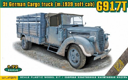 1/72 German G917T (m.1939 soft cab) 3-Ton Cargo Truck