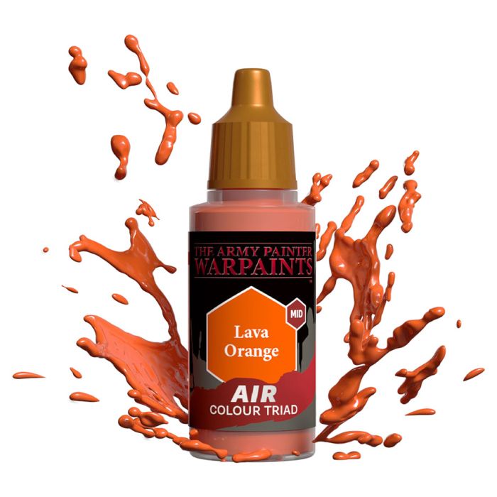 Warpaints: Air: Acrylic: Lava Orange 18ml - Cats In Hat Inc.