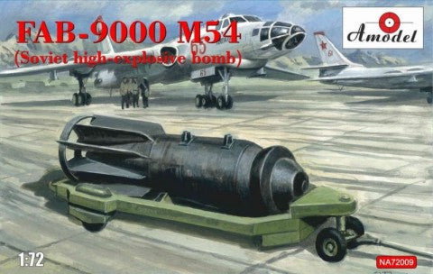 1/72 FAB9000 M54 Soviet High-Explosive Bomb w/Trailer