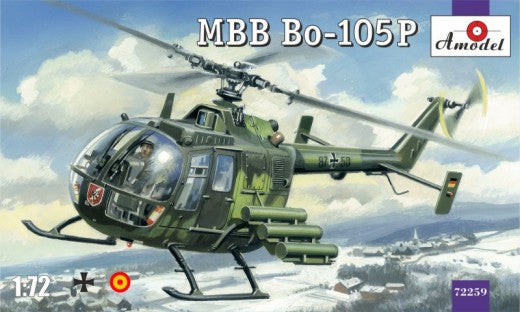 1/72 MBB Bo105P Military Helicopter