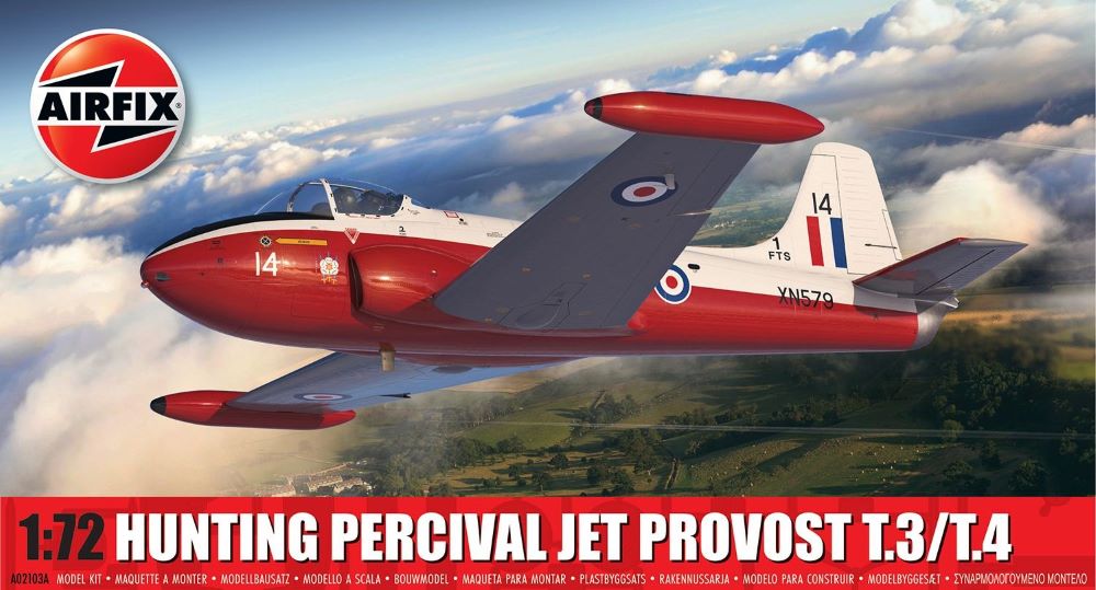 1/72 Hunting T3/T4 Percival Jet Provost Aircraft