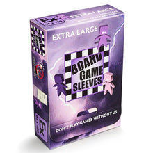 Deck Protector: Board Game Sleeve: Non-Glare: Extra Large Purple (50) - Cats In Hat Inc.
