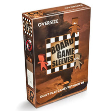 Deck Protector: Board Game Sleeve: Non-Glare: Oversize Brown(50) - Cats In Hat Inc.