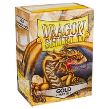 Deck Protector: Dragon Shield: Matte: Gold (100) - Cats In Hat Inc.