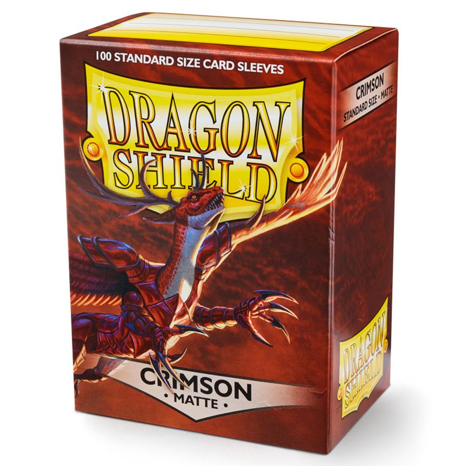 Deck Protector: Dragon Shield: Matte: Crimson (100) By Dragon Shield