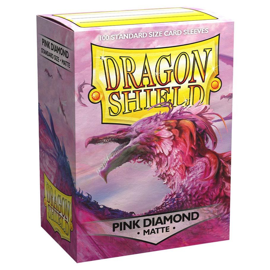 Deck Protector: Dragon Shield: Matte: Pink Diamond (100) By Dragon Shield