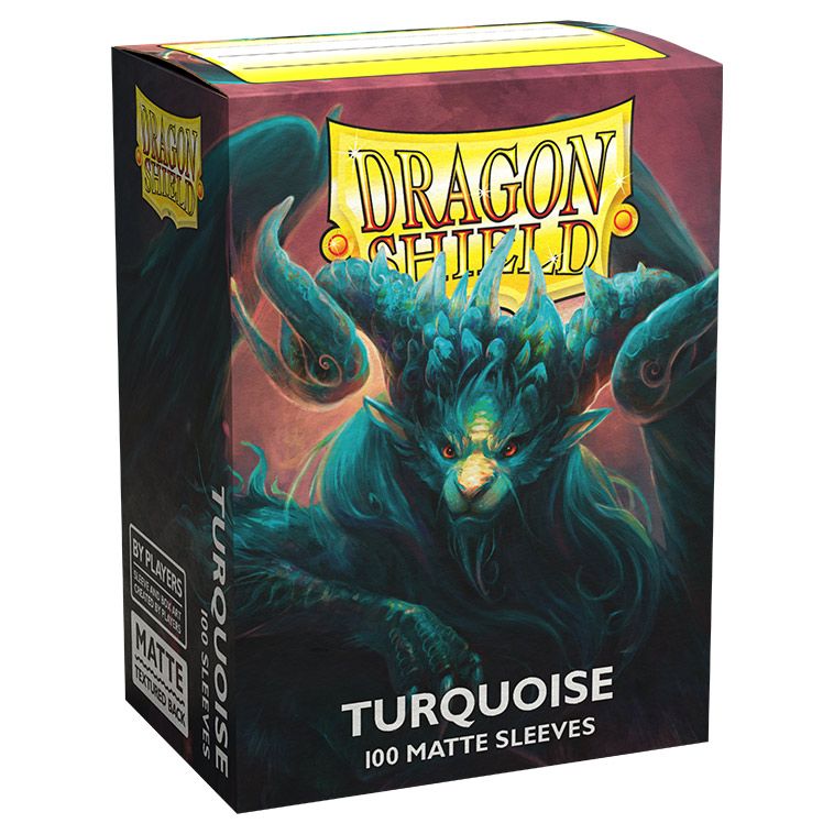 Deck Protector: Dragon Shield: Matte: Turquoise (100) By Dragon Shield