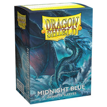 Deck Protector: Dragon Shield: Matte: Midnight Blue (100) - Cats In Hat Inc.