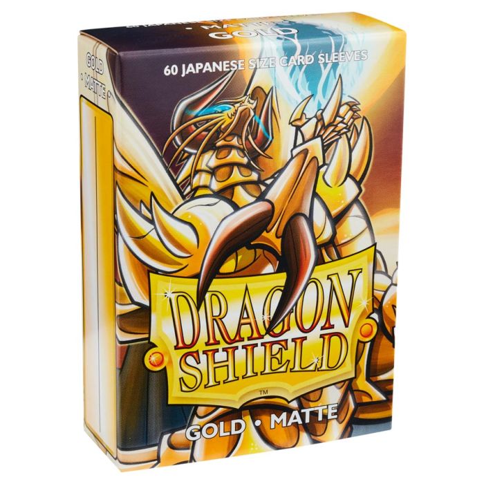 Deck Protector: Dragon Shield: Japanese: Matte: Gold (60) - Cats In Hat Inc.