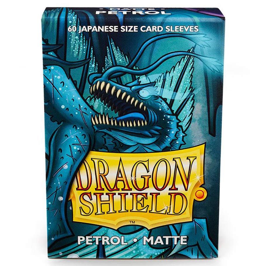 Deck Protector: Dragon Shield: Japanese: Matte: Petrol (60) - Cats In Hat Inc.