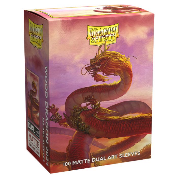 Deck Protector: Dragon Shield: Matte: Wood Dragon (100)