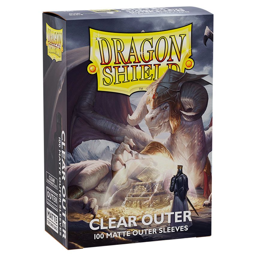 Deck Protector: Dragon Shield: Outer Sleeves: Matte: Clear (100) By Dragon Shield