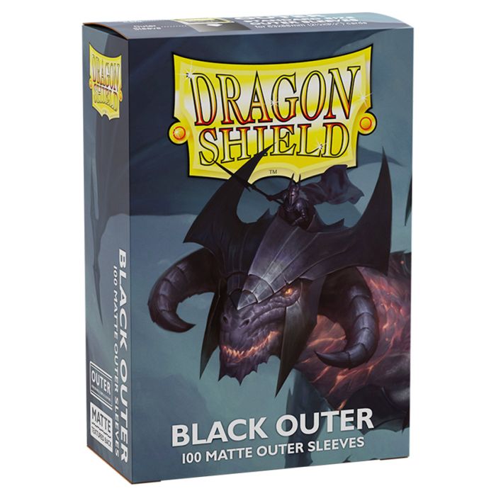 Deck Protector: Dragon Shield: Outer Sleeves: Matte: Black (100)