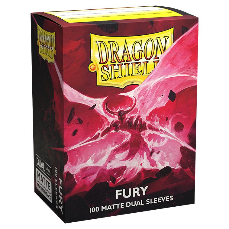 Deck Protector: Dragon Shield: Dual Matte: Fury (100) By Dragon Shield