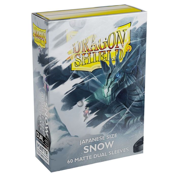 Deck Protector: Dragon Shield: Japanese: Dual Matte Snow (60)