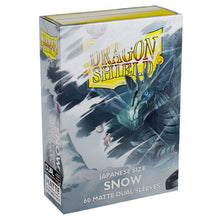 Deck Protector: Dragon Shield: Japanese: Dual Matte Snow (60) - Cats In Hat Inc.